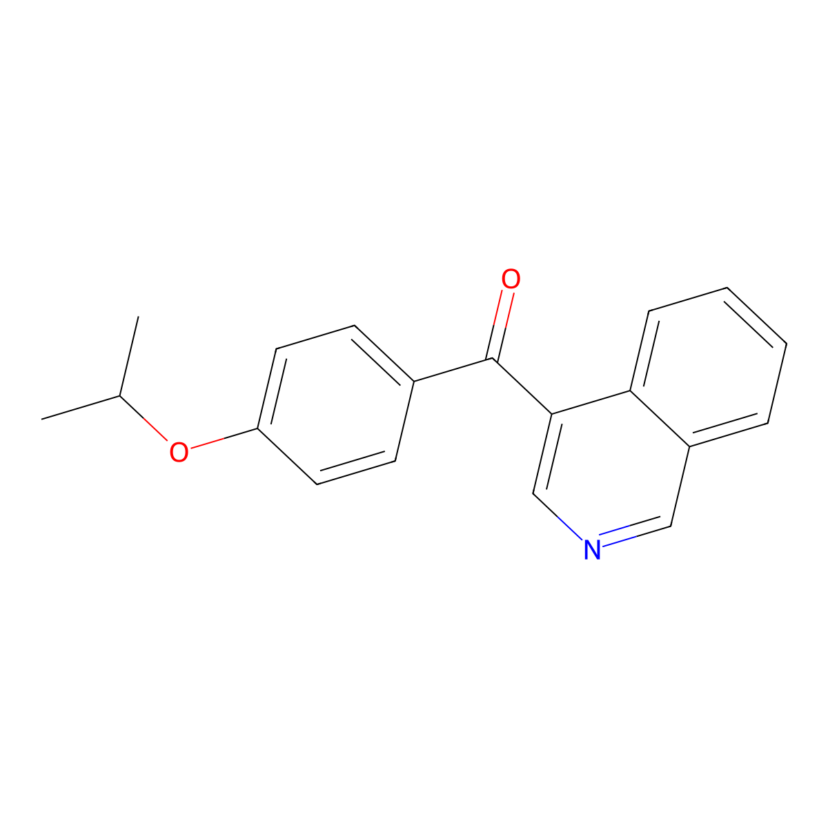 4-(4-Isopropoxybenzoyl)isoquinoline molecular structure, CAS 1187171-65-8