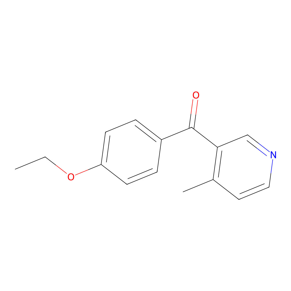 3-(4-Ethoxybenzoyl)-4-methylpyridine molecular structure, CAS 1187171-75-0