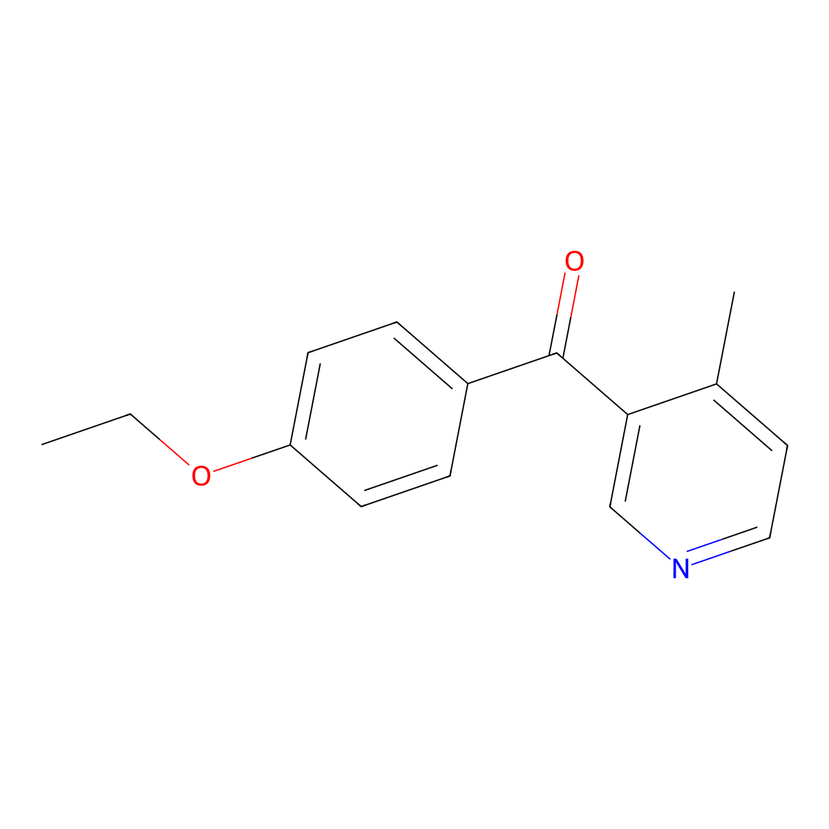 3-(4-Ethoxybenzoyl)-4-methylpyridine molecular structure, CAS 1187171-75-0
