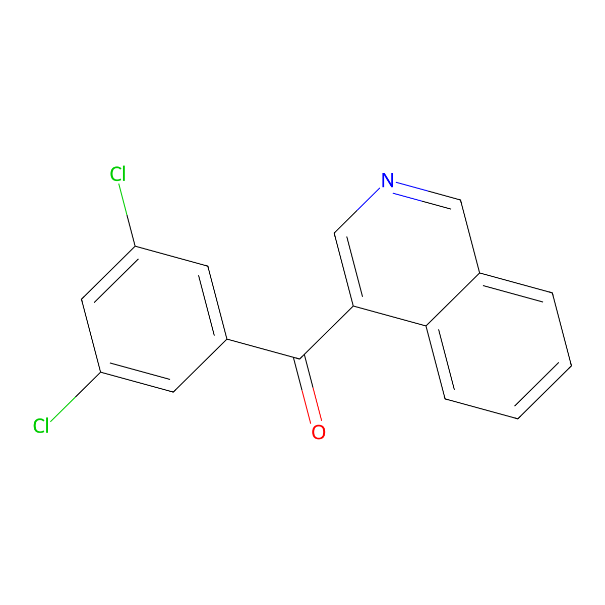 4-(3,5-Dichlorobenzoyl)isoquinoline molecular structure, CAS 1187171-76-1
