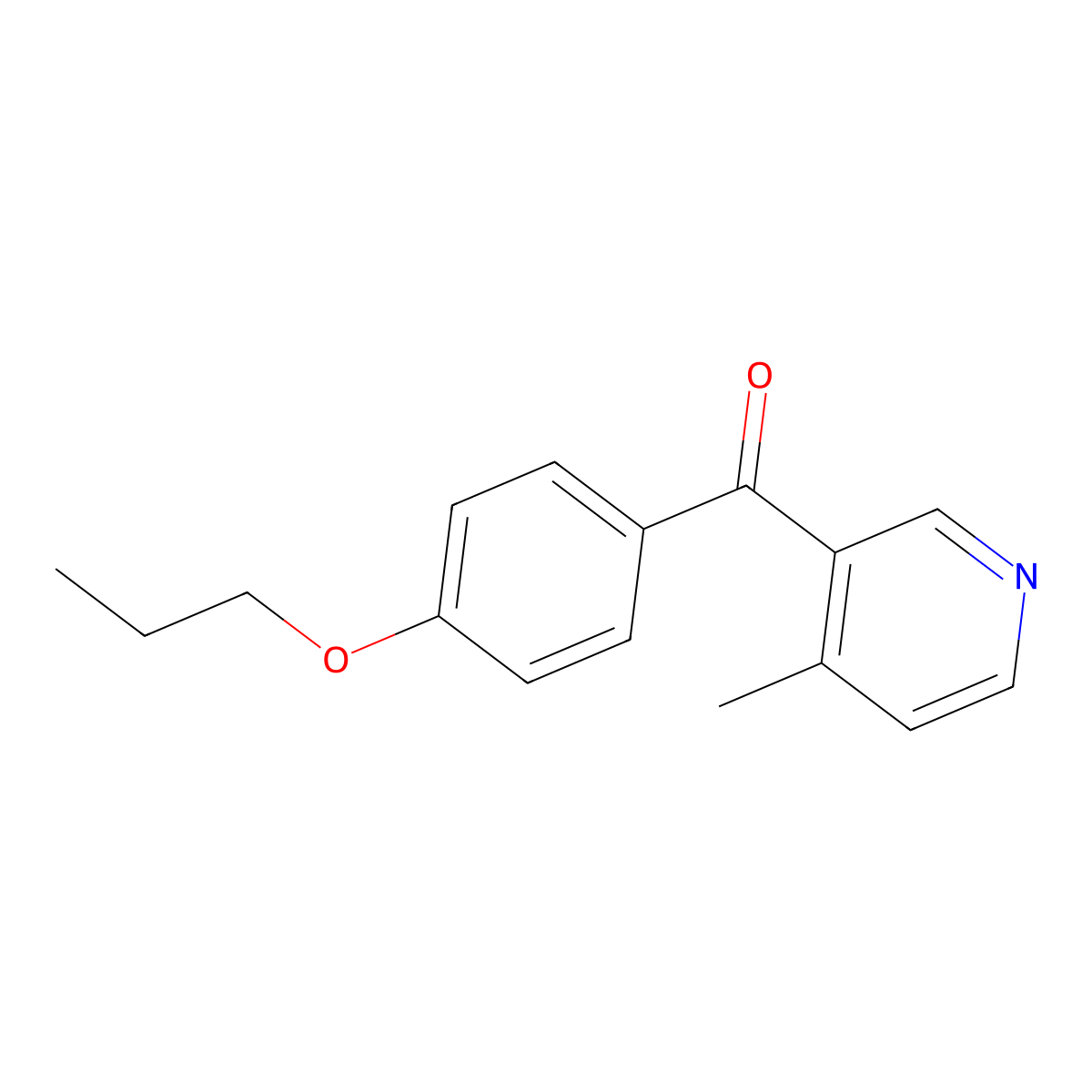 4-Methyl-3-(4-propoxybenzoyl)pyridine molecular structure, CAS 1187171-77-2