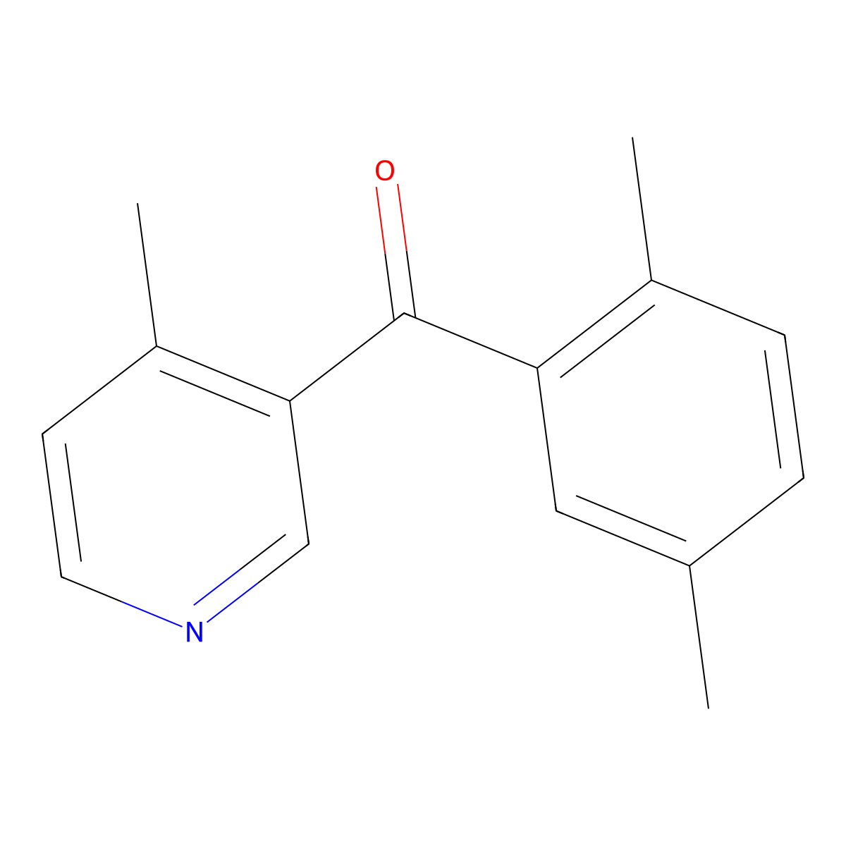 3-(2,5-Dimethylbenzoyl)-4-methylpyridine molecular structure, CAS 1187171-79-4