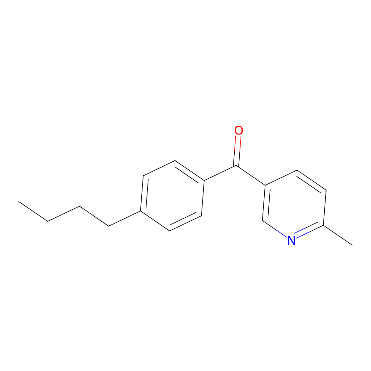 5-(4-Butylbenzoyl)-2-methylpyridine molecular structure, CAS 1187171-81-8