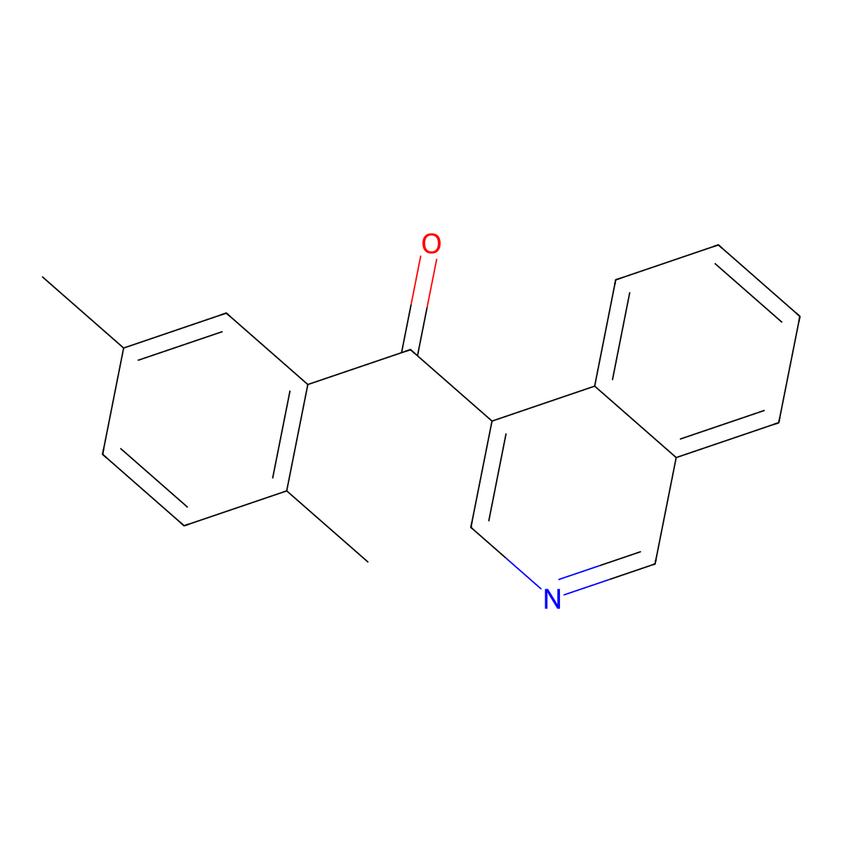4-(2,5-Dimethylbenzoyl)isoquinoline molecular structure, CAS 1187171-85-2