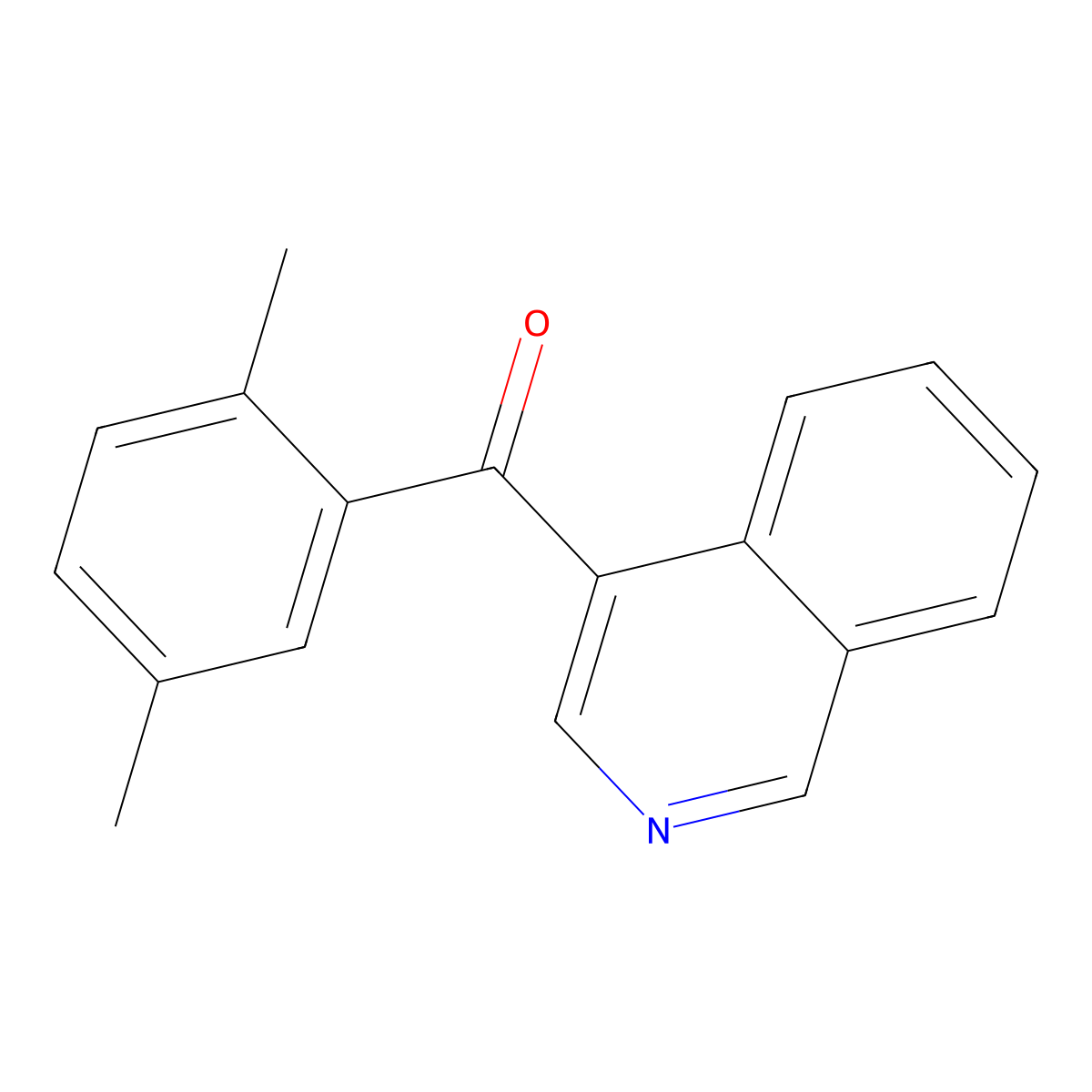 4-(2,5-Dimethylbenzoyl)isoquinoline molecular structure, CAS 1187171-85-2