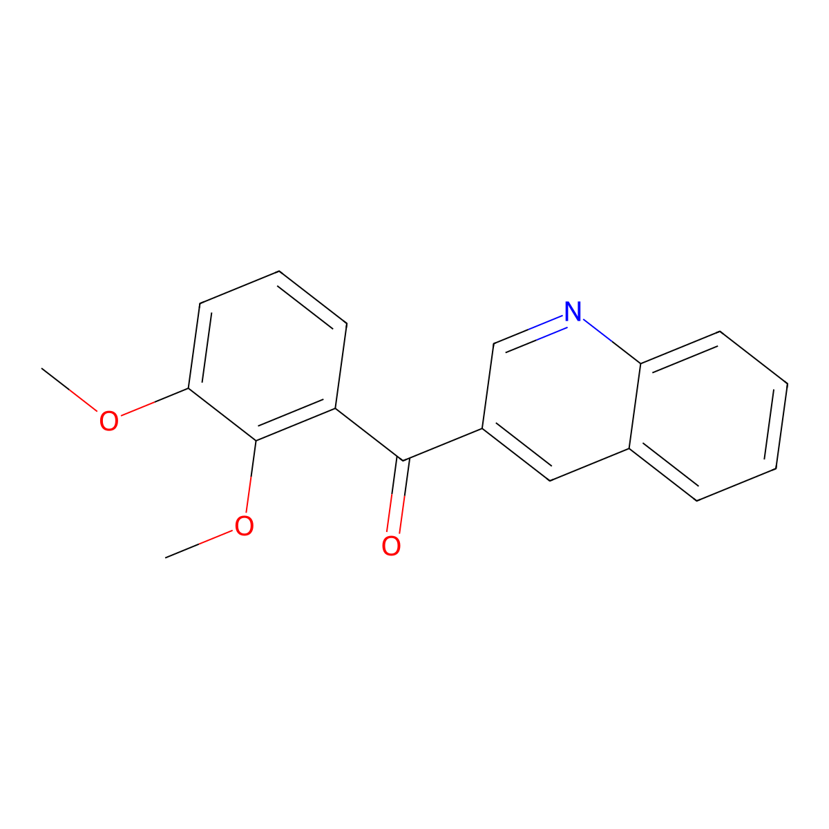 (2,3-Dimethoxyphenyl)(quinolin-3-yl)methanone molecular structure, CAS 1187171-88-5