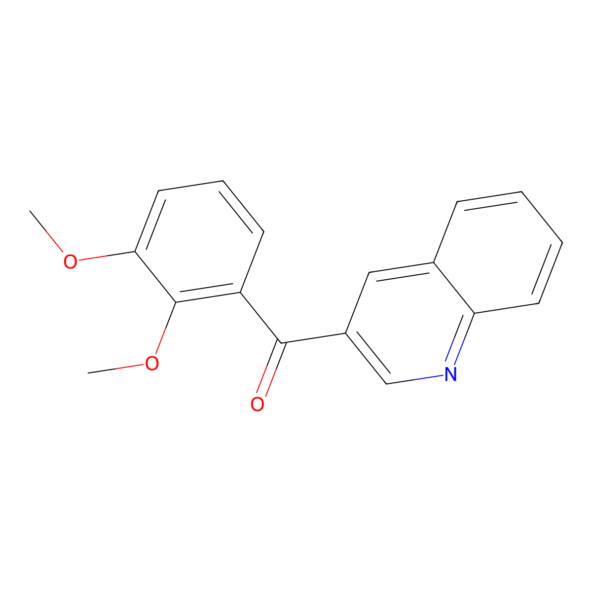 (2,3-Dimethoxyphenyl)(quinolin-3-yl)methanone molecular structure, CAS 1187171-88-5