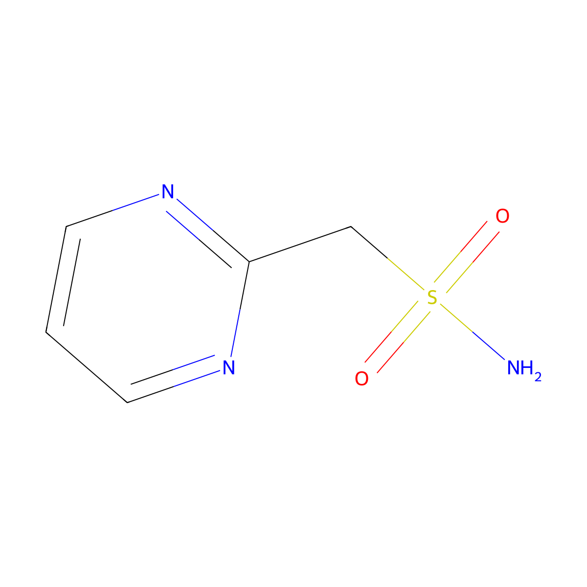 (Pyrimidin-2-yl)methanesulfonamide molecular structure, CAS 1187171-91-0