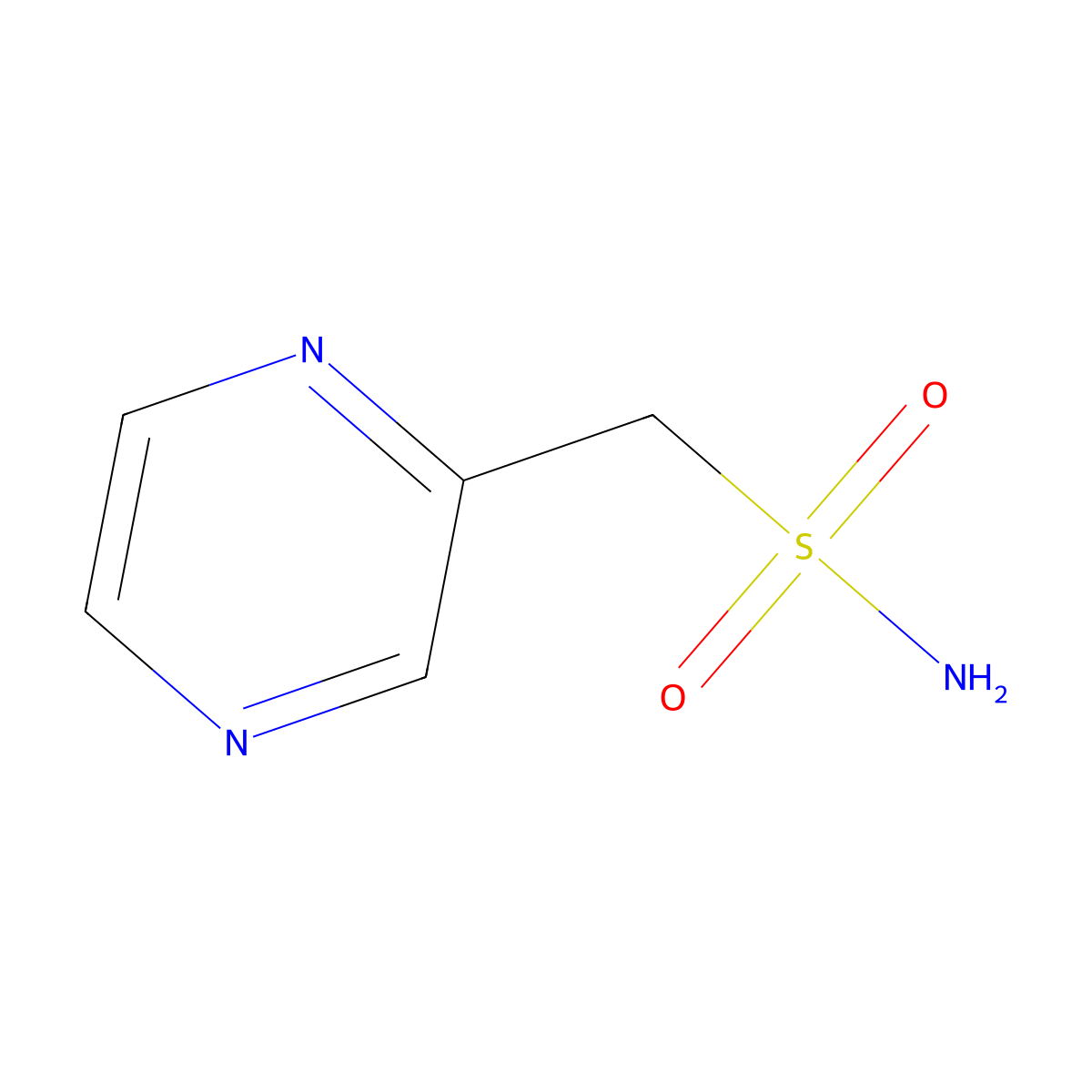 (Pyrazin-2-yl)methanesulfonamide molecular structure, CAS 1187171-93-2