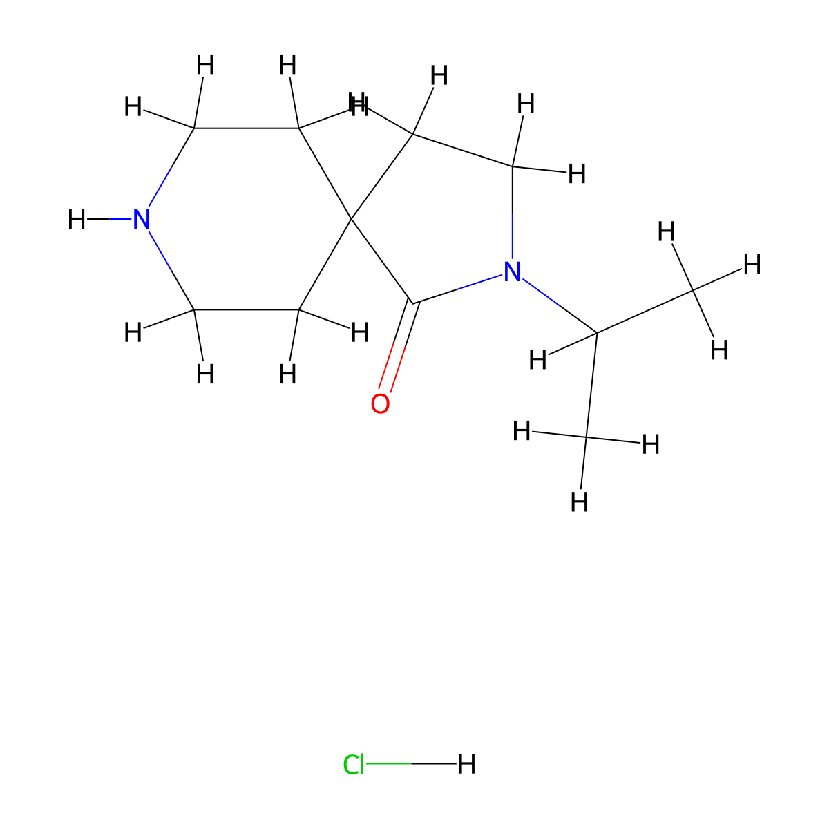 2-(Propan-2-yl)-2,8-diazaspiro[4.5]decan-1-one hydrochloride molecular structure, CAS 1187173-33-6
