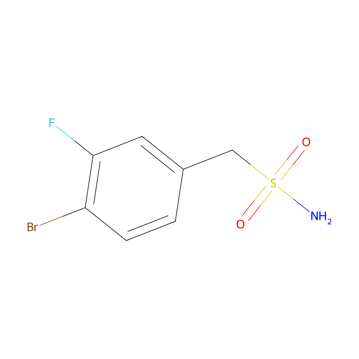 (4-Bromo-3-fluorophenyl)methanesulfonamide molecular structure, CAS 1187202-27-2
