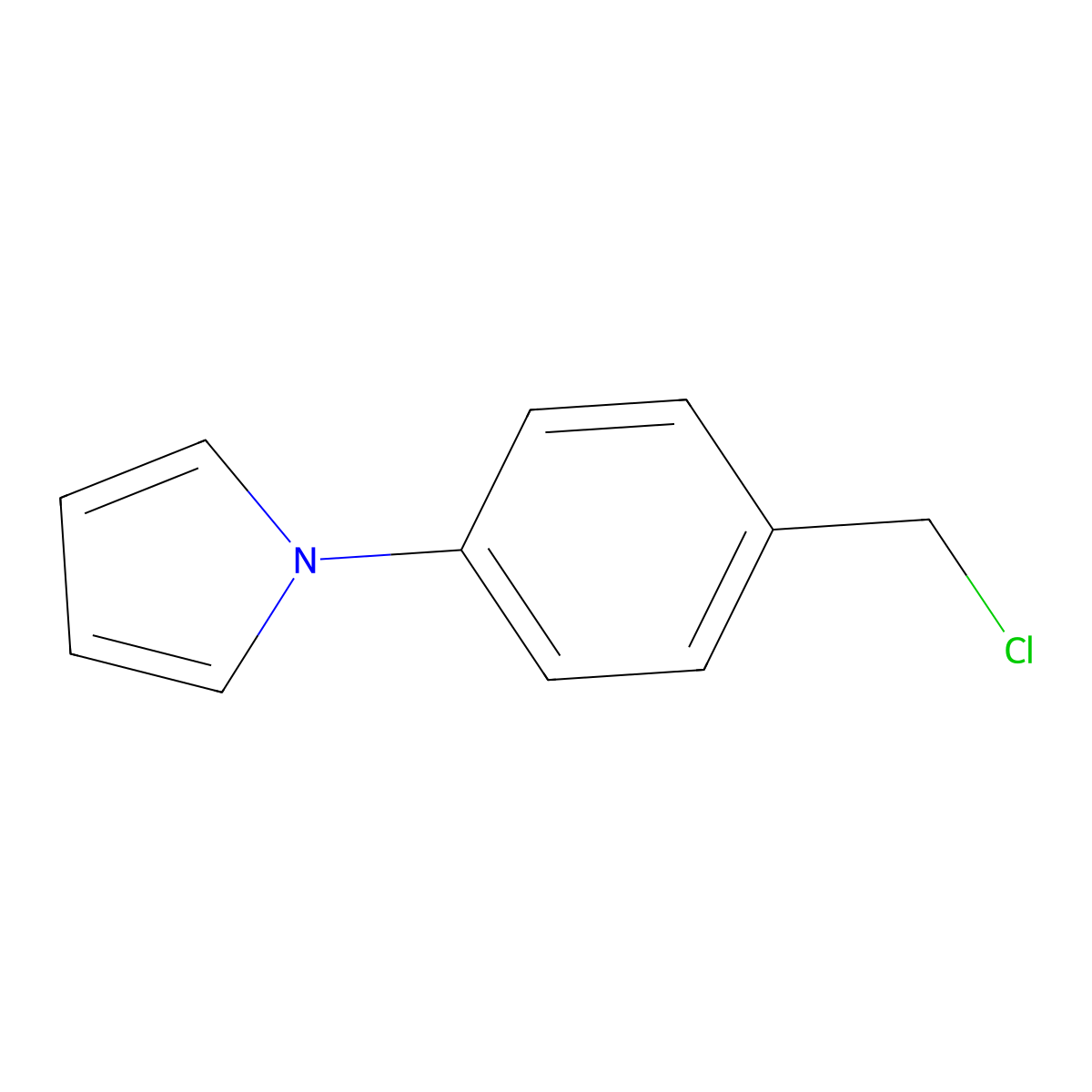 1-(4-chloromethylphenyl)-1H-pyrrole molecular structure, CAS 1187212-07-2