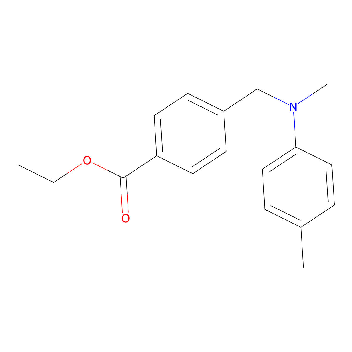 4-((Methyl-p-tolylamino)methyl)benzoic acid ethyl ester molecular structure, CAS 1187212-17-4