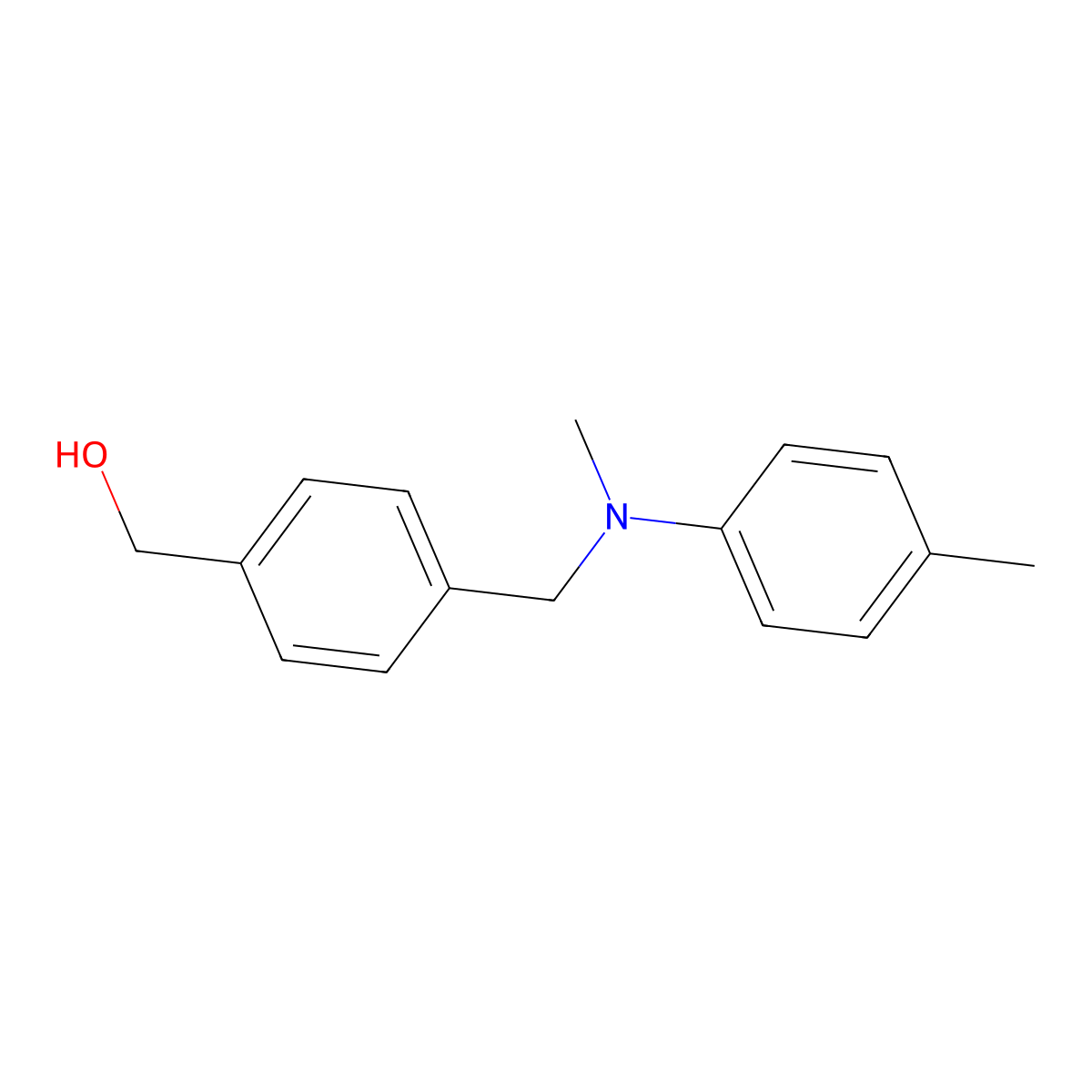 (4-((Methyl-p-tolylamino)methyl)phenyl)methanol molecular structure, CAS 1187212-18-5