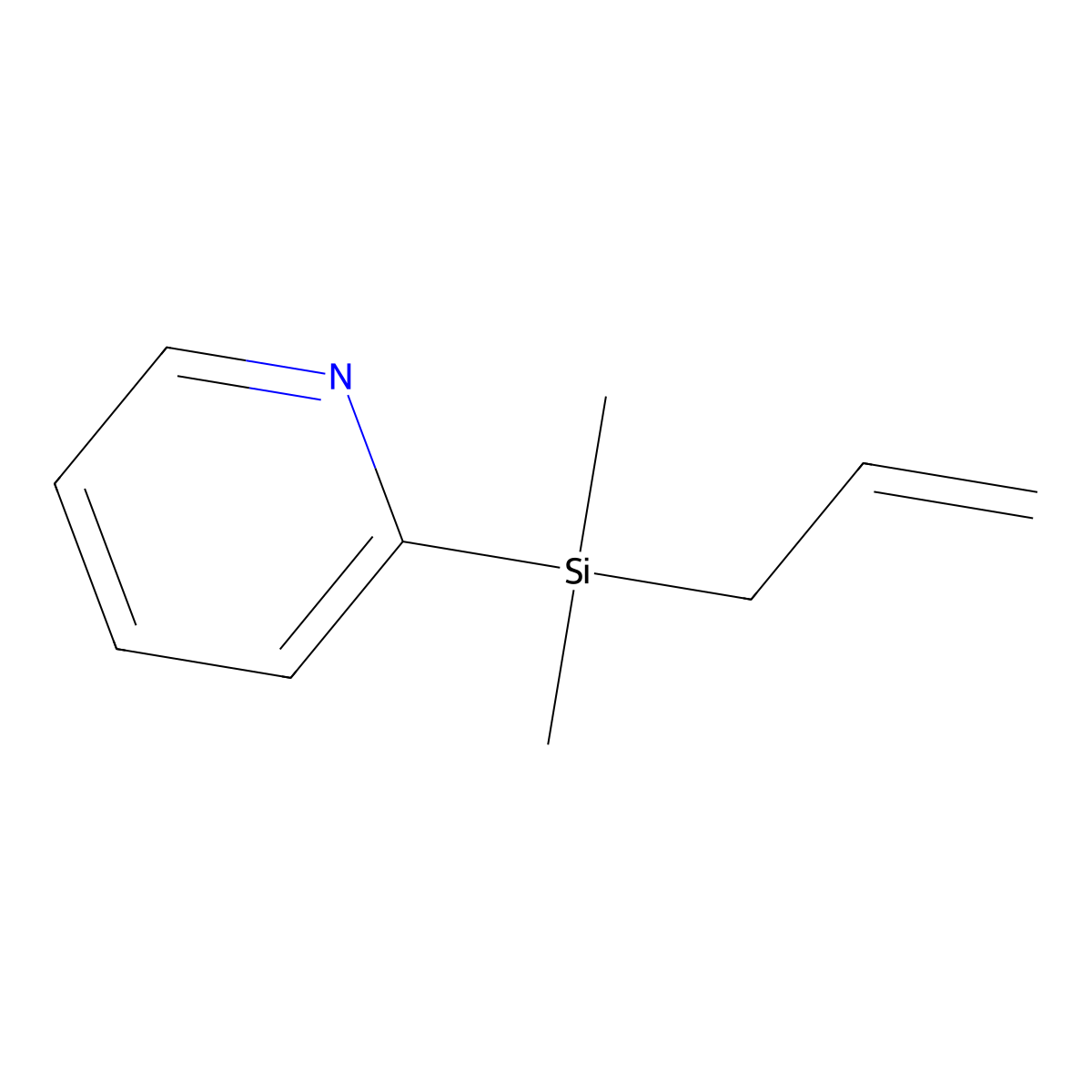 2-(Allyldimethylsilyl)pyridine molecular structure, CAS 118722-54-6