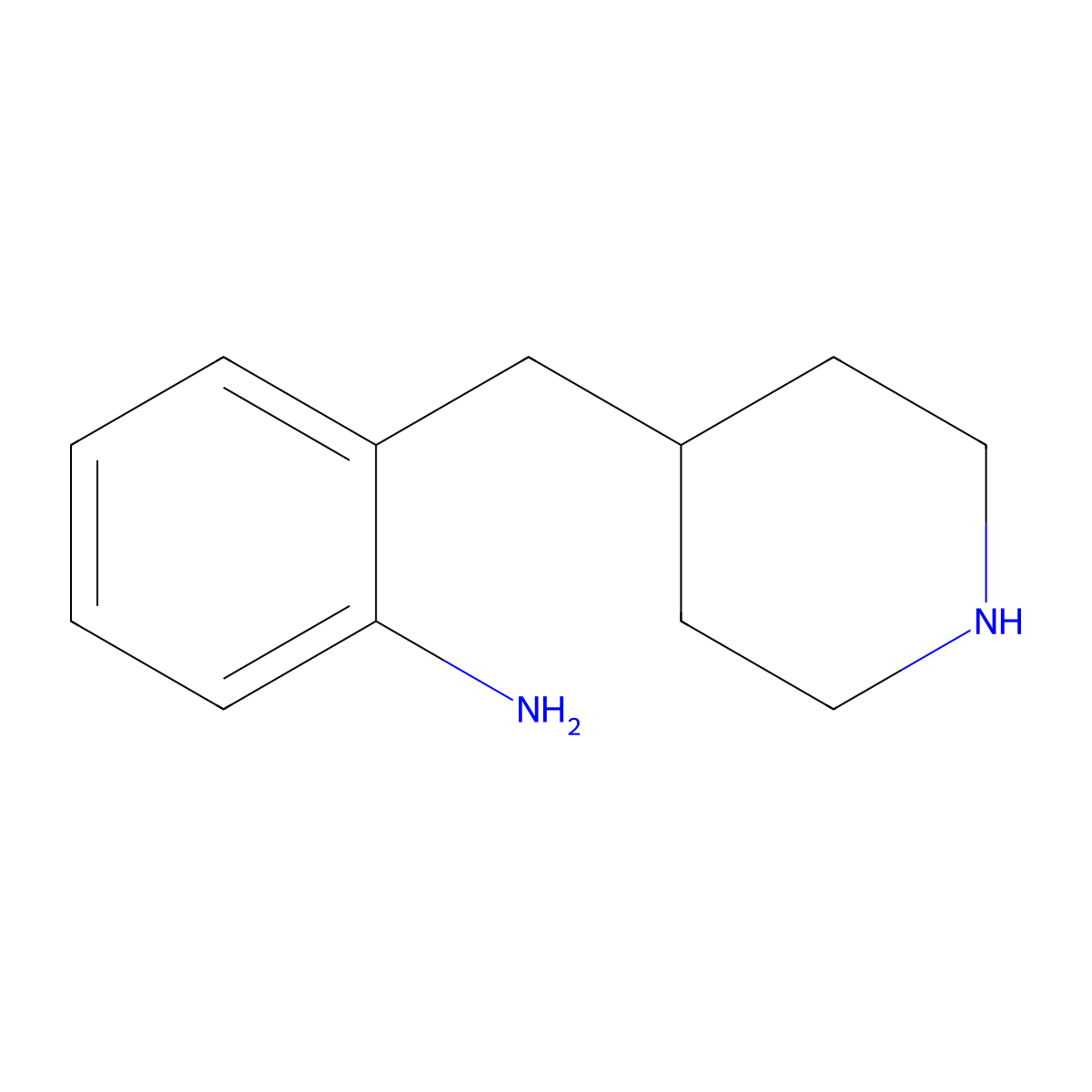 2-(Piperidin-4-ylmethyl)aniline molecular structure, CAS 1187228-45-0