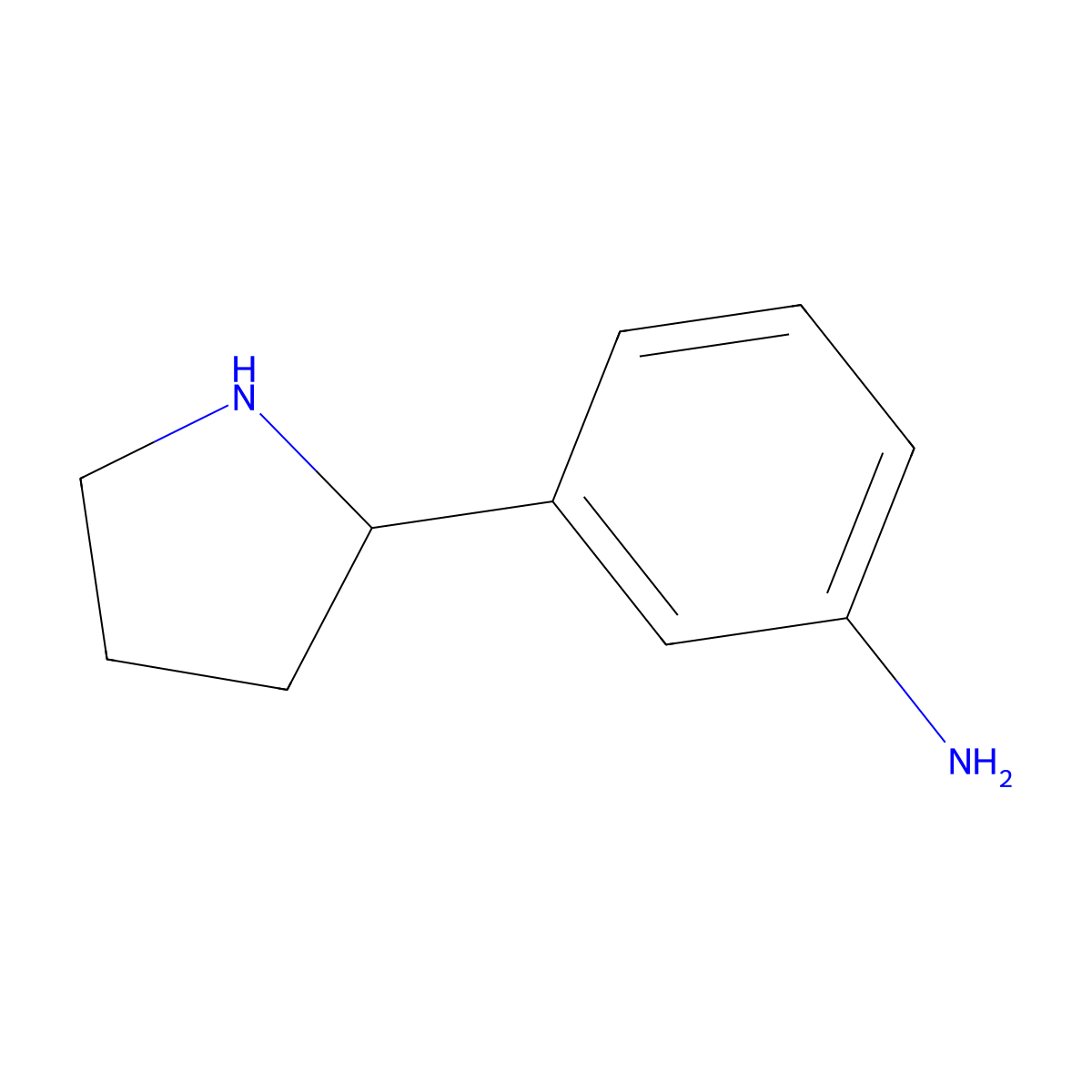 3-(Pyrrolidin-2-yl)aniline molecular structure, CAS 1187228-51-8