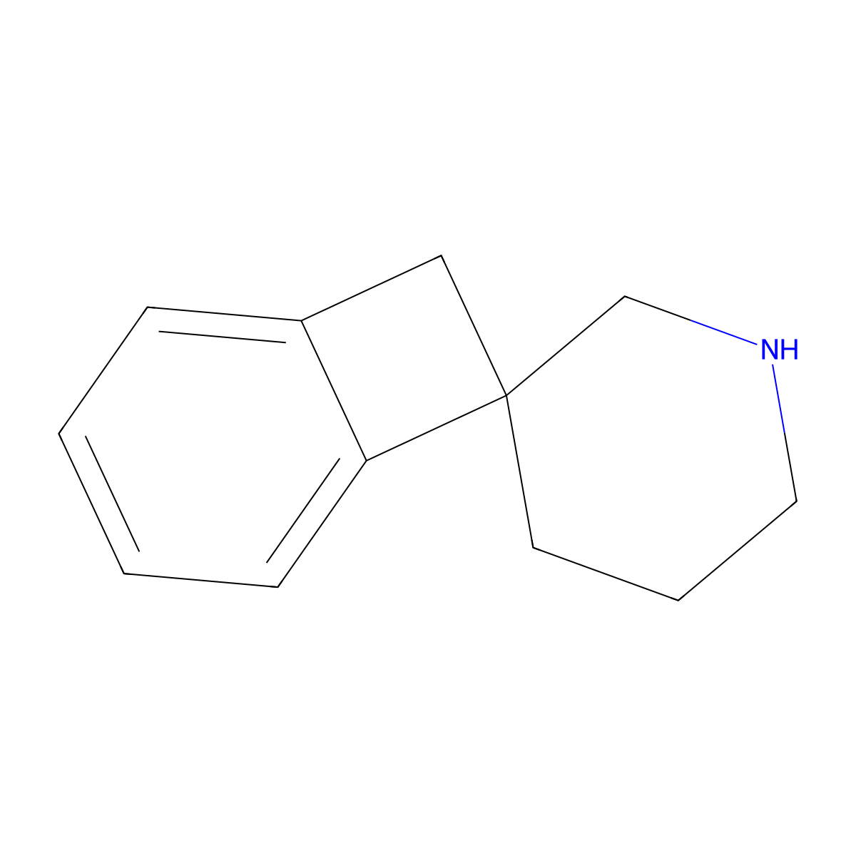 Spiro[bicyclo[4.2.0]octane-7,3'-piperidine]-1,3,5-triene molecular structure, CAS 1187228-56-3