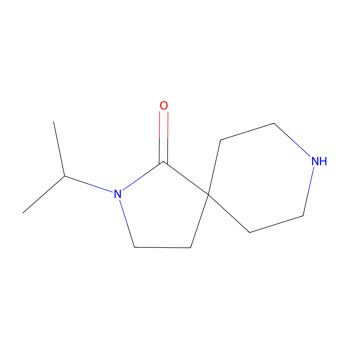 2-Isopropyl-2,8-diazaspiro[4.5]decan-1-one molecular structure, CAS 1187228-58-5
