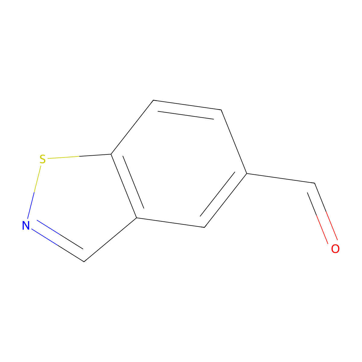Benzo[d]isothiazole-5-carbaldehyde molecular structure, CAS 1187243-11-3