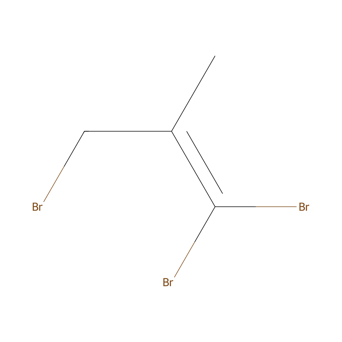 1,1,3-Tribromo-2-methylprop-1-ene molecular structure, CAS 118725-57-8