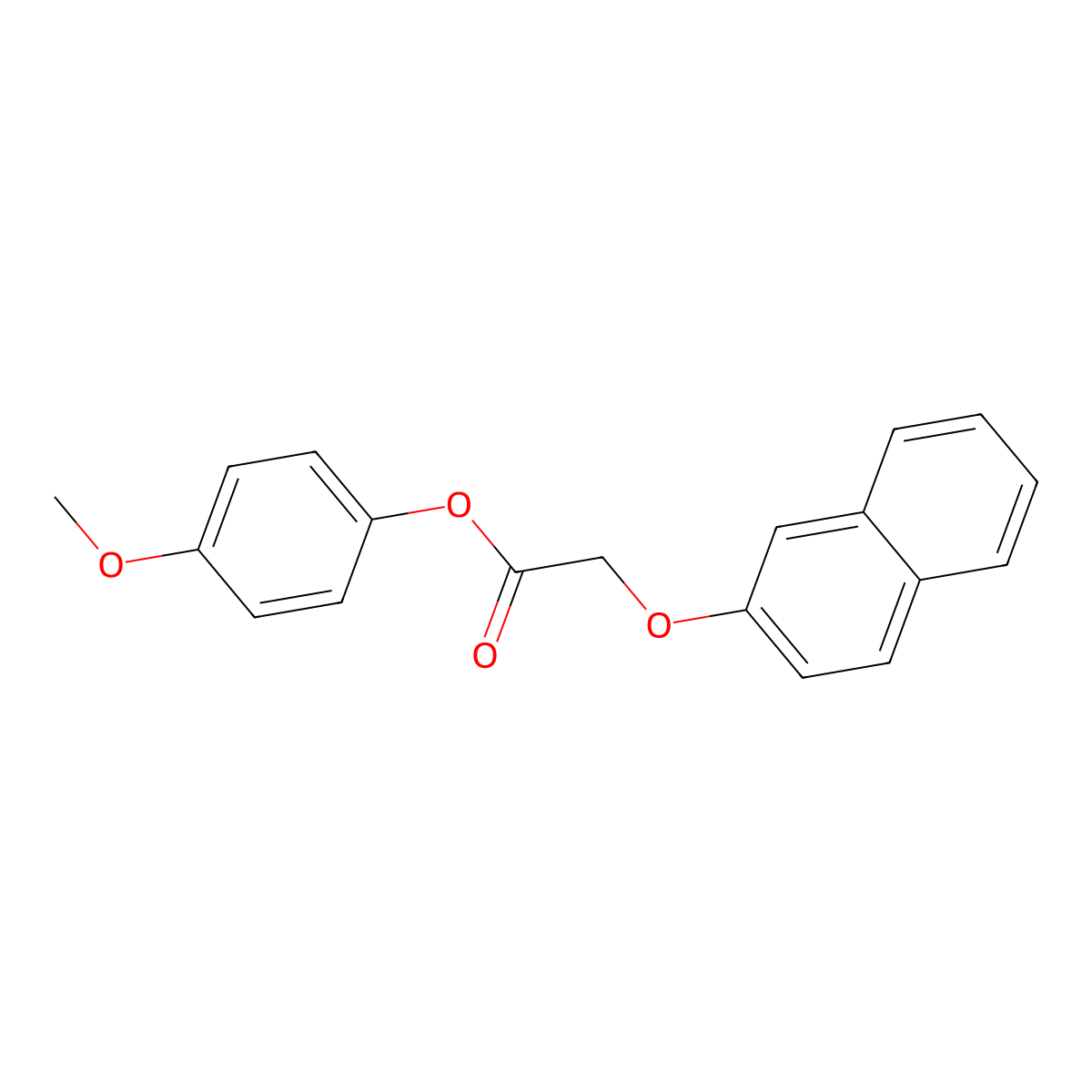 4-Methoxyphenyl (2-naphthyloxy)acetate molecular structure, CAS 118734-47-7
