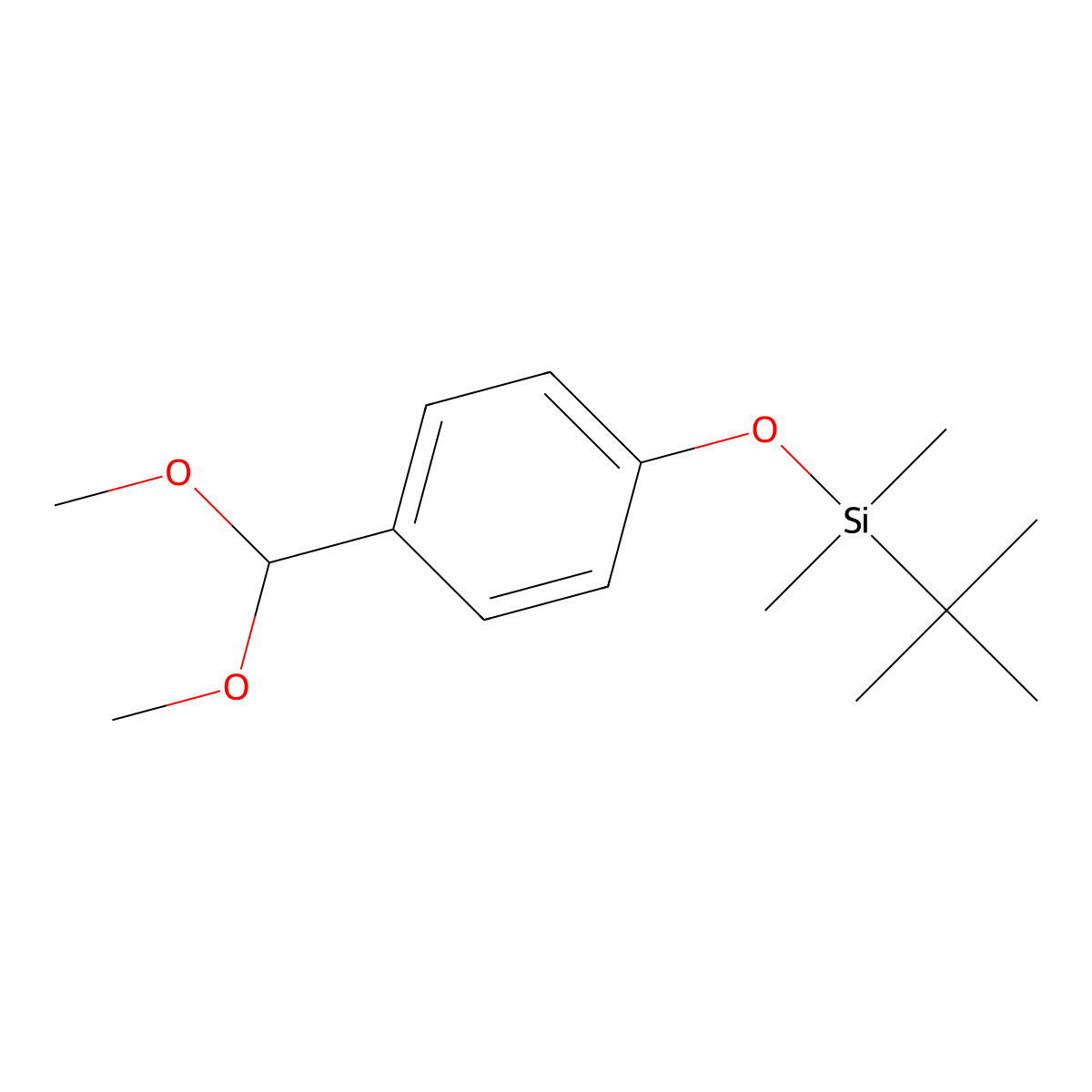 tert-Butyl(4-(dimethoxymethyl)phenoxy)dimethylsilane molecular structure, CAS 118736-04-2