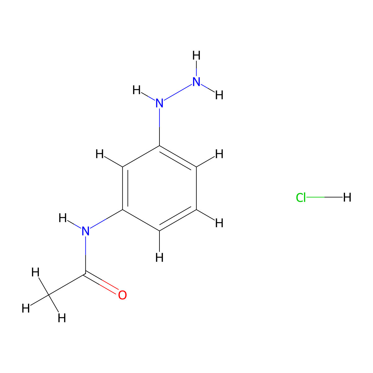 N-(3-Hydrazinylphenyl)acetamide hydrochloride molecular structure, CAS 1187369-44-3
