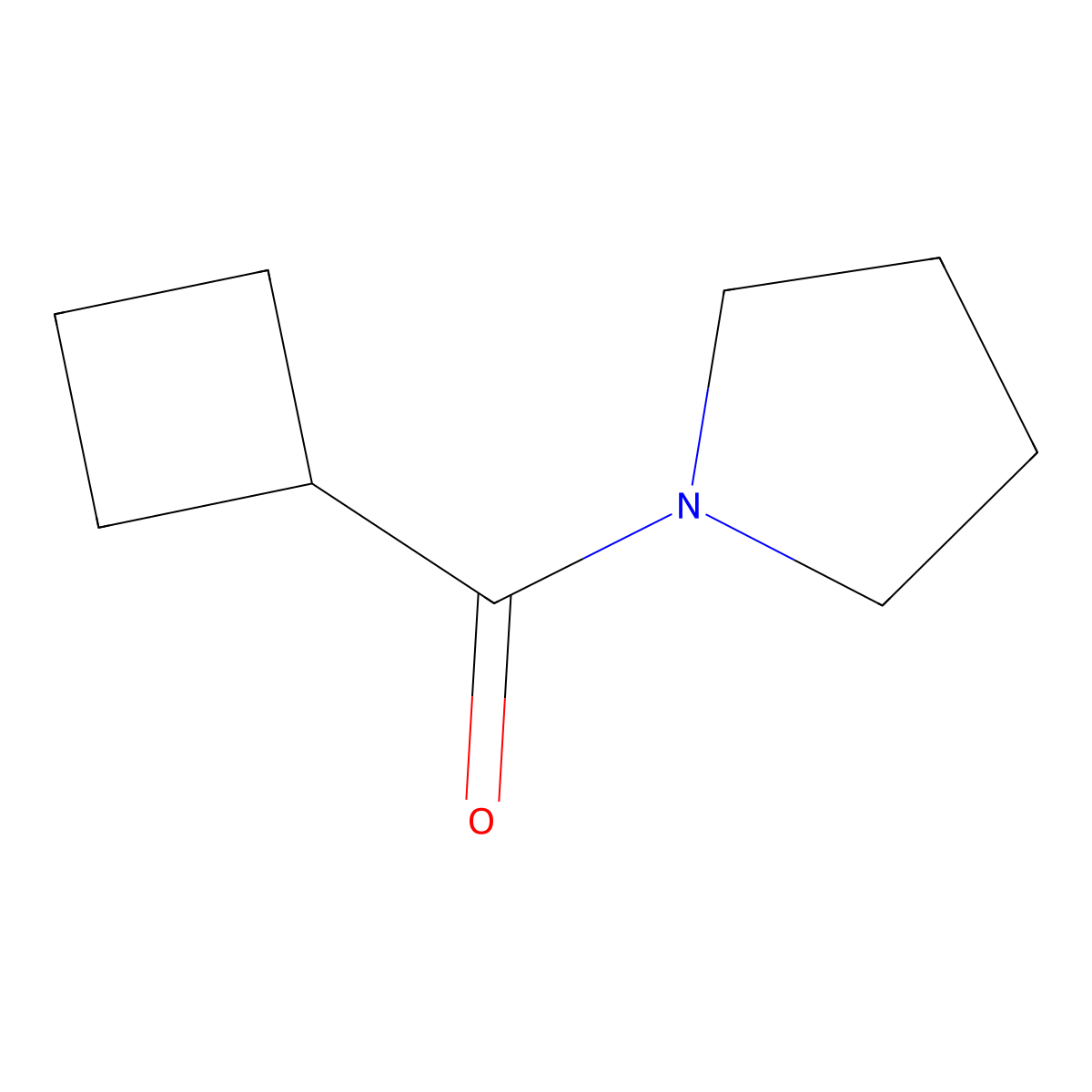 Cyclobutyl(pyrrolidin-1-yl)methanone molecular structure, CAS 1187369-48-7