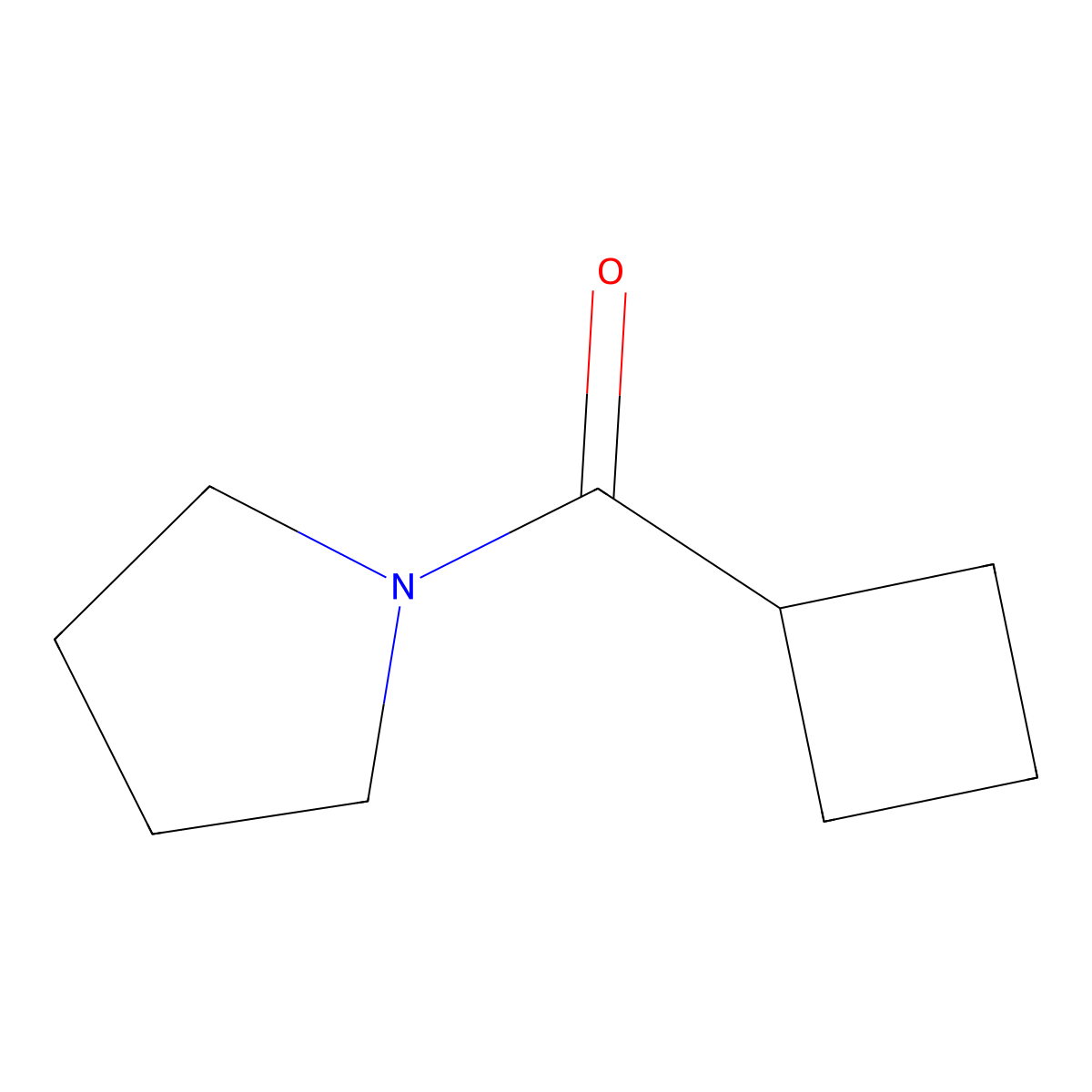 Cyclobutyl(pyrrolidin-1-yl)methanone molecular structure, CAS 1187369-48-7