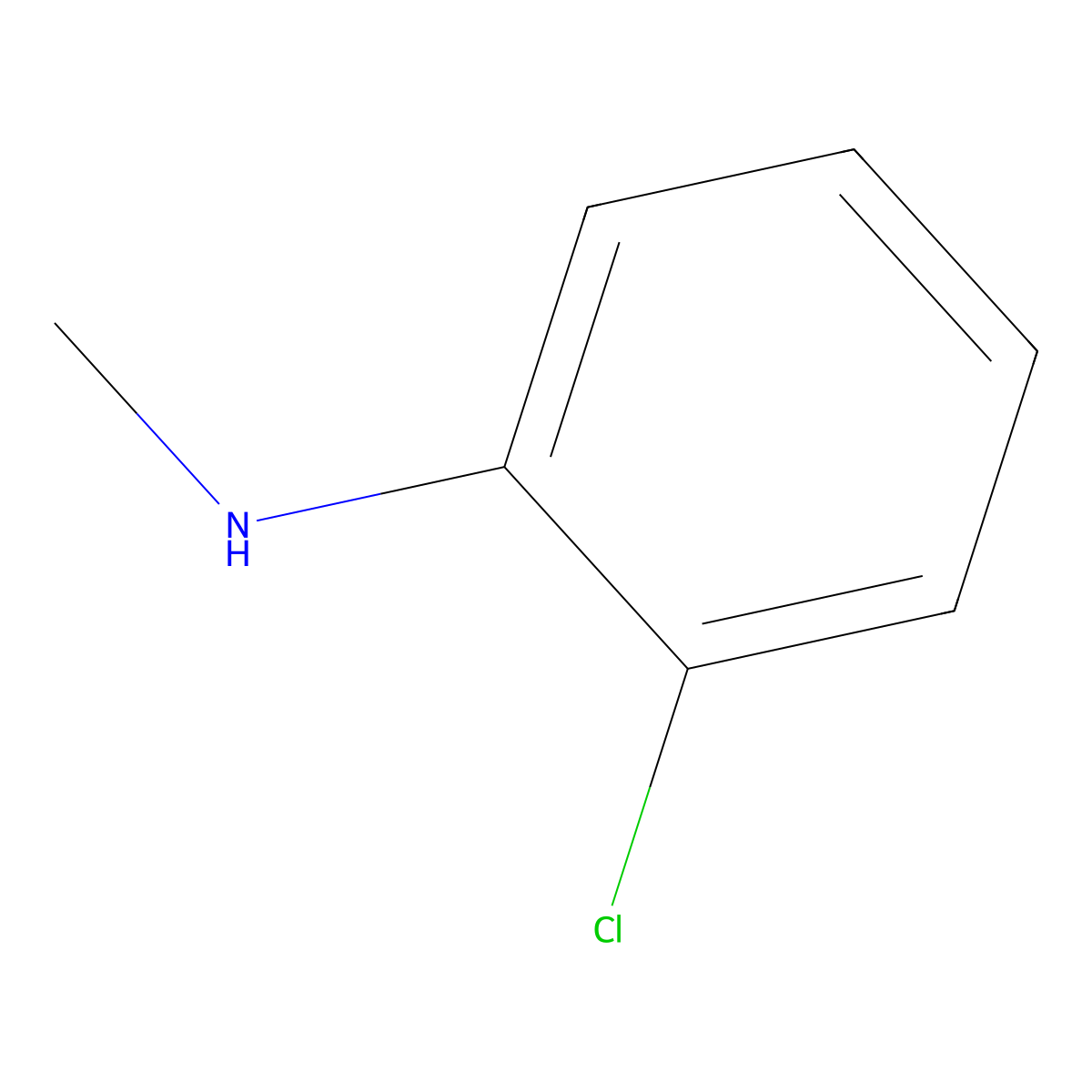 Benzenamine, 2-chloro-N-methyl- molecular structure, CAS 1187385-64-3