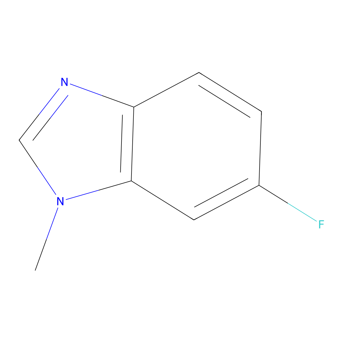 6-Fluoro-1-methyl-1H-benzo[d]imidazole molecular structure, CAS 1187385-86-9