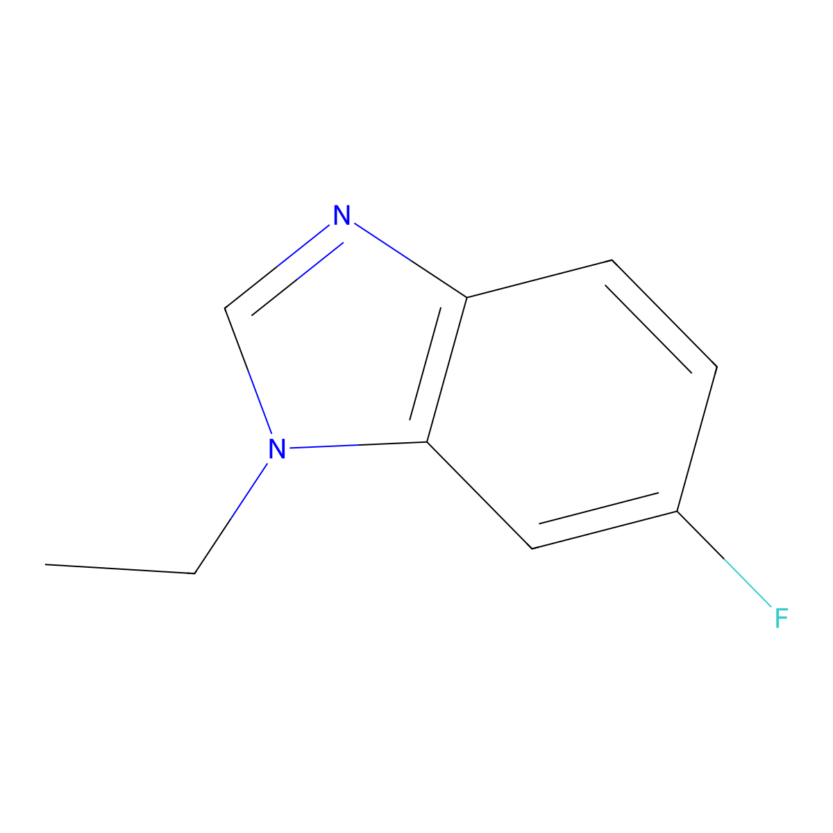 1-Ethyl-6-fluorobenzoimidazole molecular structure, CAS 1187385-87-0