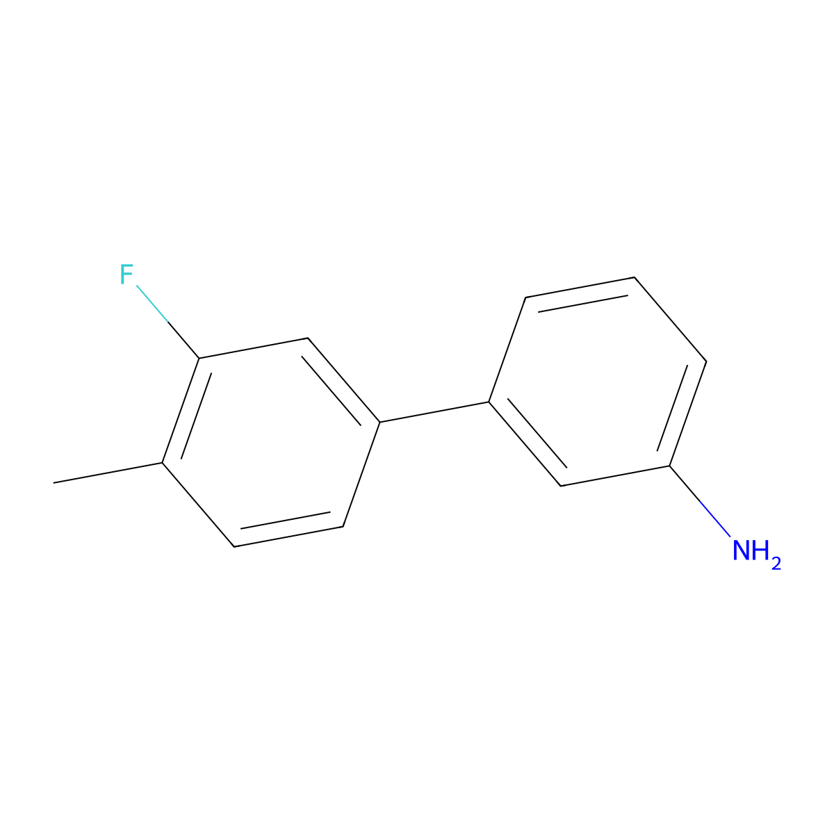3-(3-Fluoro-4-methylphenyl)aniline molecular structure, CAS 1187386-07-7