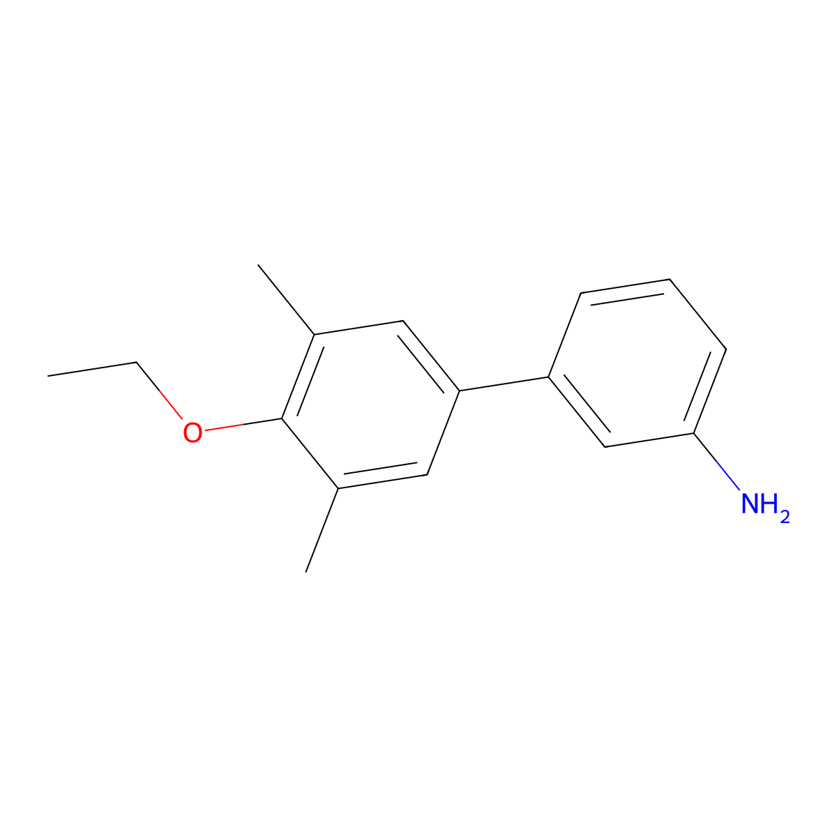 3-(3,5-Dimethyl-4-ethoxyphenyl)aniline molecular structure, CAS 1187386-08-8
