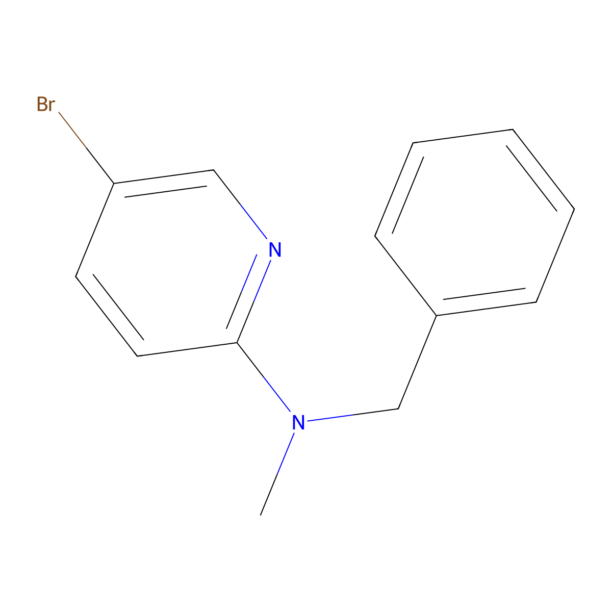 2-(N-Benzyl-N-methylamino)-5-bromopyridine molecular structure, CAS 1187386-36-2