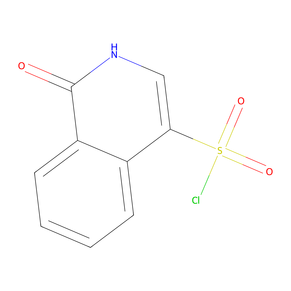 1-Oxo-1,2-dihydroisoquinoline-4-sulfonyl chloride molecular structure, CAS 118742-82-8