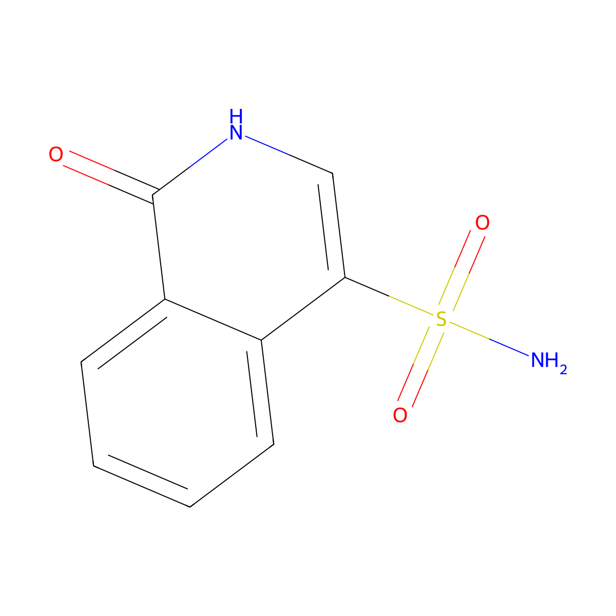 1-Oxo-1,2-dihydroisoquinoline-4-sulfonamide molecular structure, CAS 118742-88-4