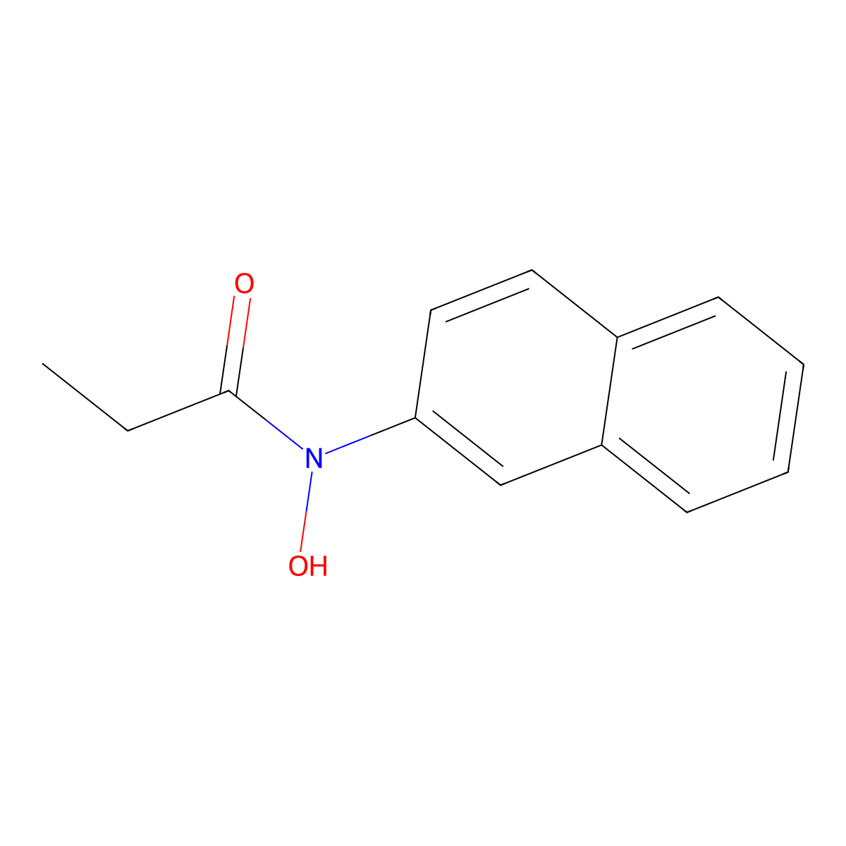 N-Hydroxy-N-propionyl-2-aminonaphthalene molecular structure, CAS 118745-13-4
