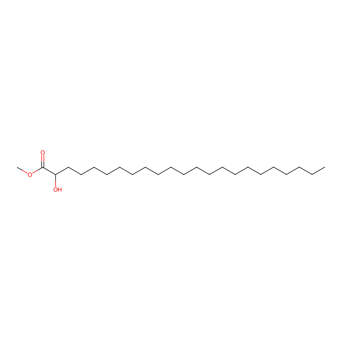 Methyl 2-hydroxytricosanoate molecular structure, CAS 118745-41-8