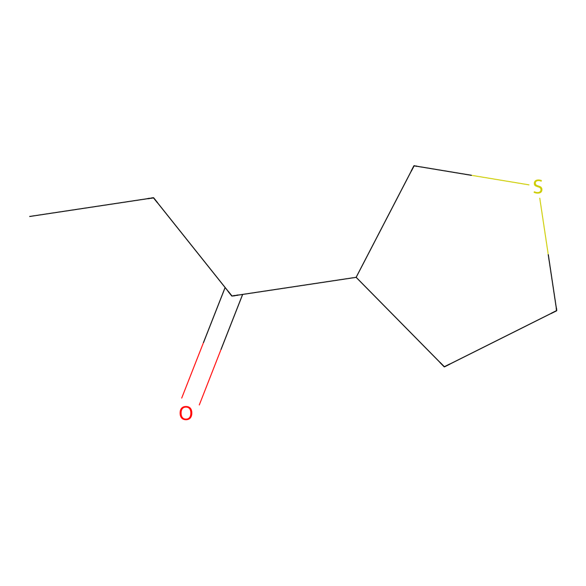 1-(Thiolan-3-yl)propan-1-one molecular structure, CAS 1187468-40-1
