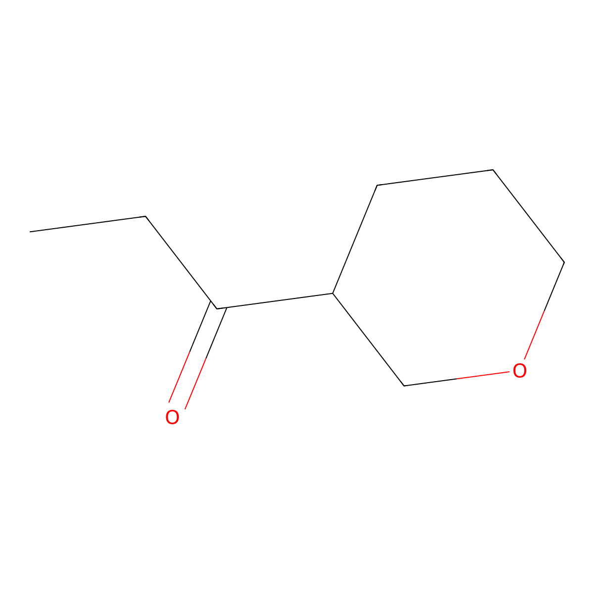 1-(Oxan-3-yl)propan-1-one molecular structure, CAS 1187468-62-7