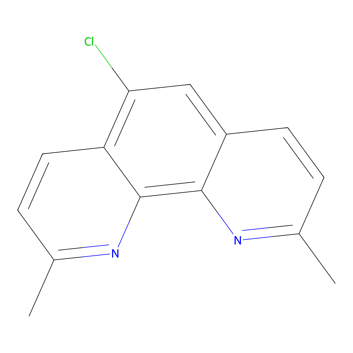 5-Chloro-2,9-dimethyl-1,10-phenanthroline molecular structure, CAS 118752-30-0