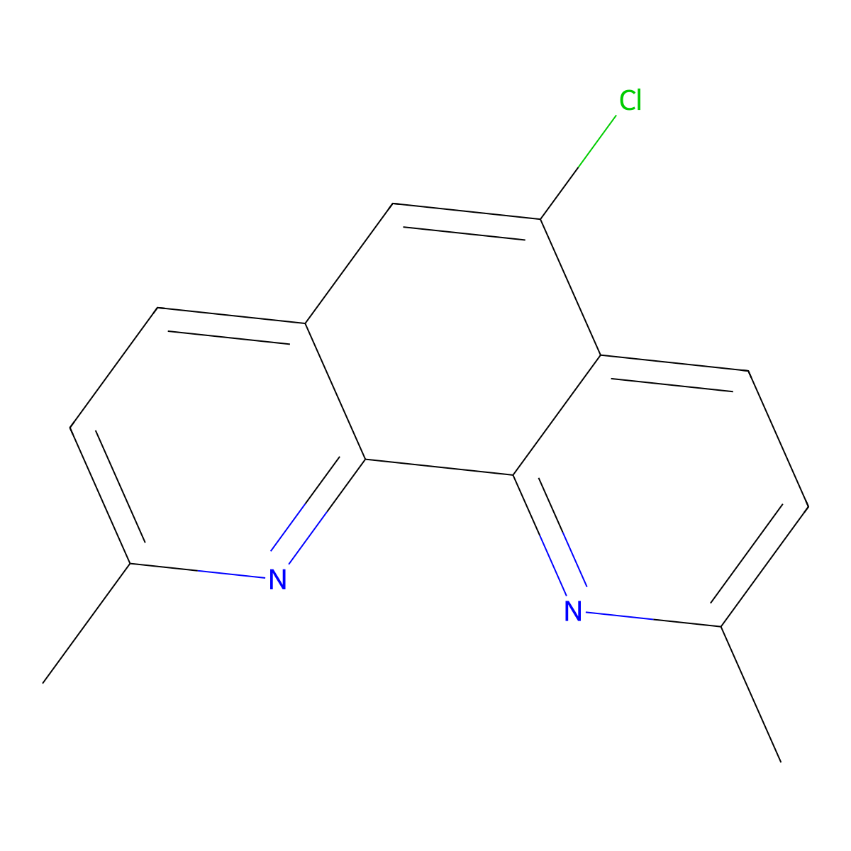 5-Chloro-2,9-dimethyl-1,10-phenanthroline molecular structure, CAS 118752-30-0