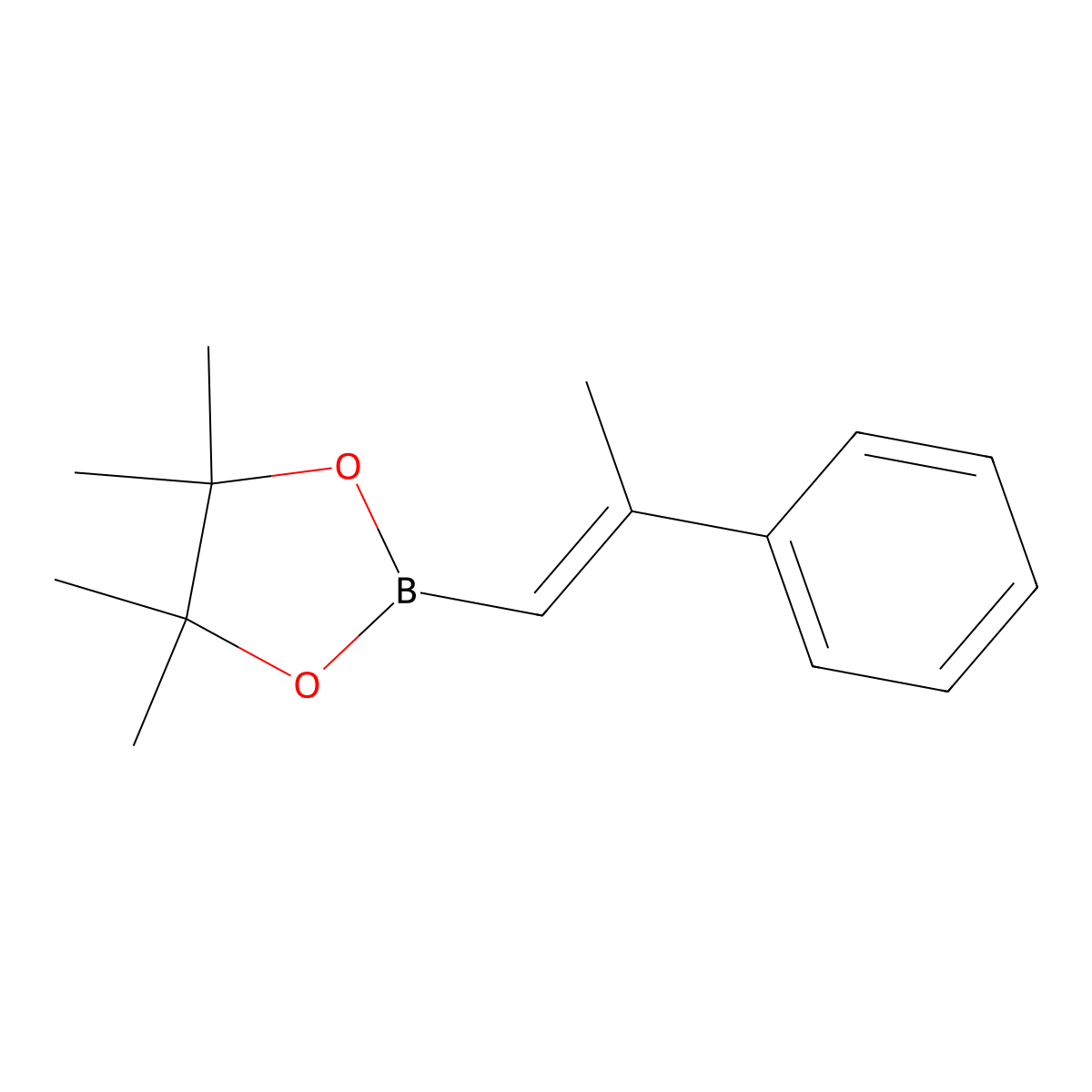 4,4,5,5-Tetramethyl-2-(2-phenylprop-1-en-1-yl)-1,3,2-dioxaborolane molecular structure, CAS 1187525-03-6