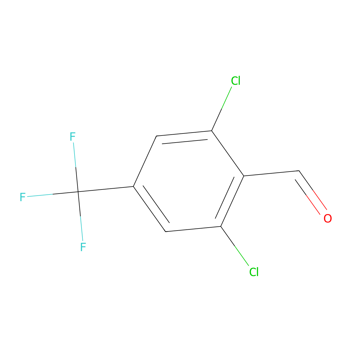 2,6-Dichloro-4-(trifluoromethyl)benzaldehyde molecular structure, CAS 118754-52-2