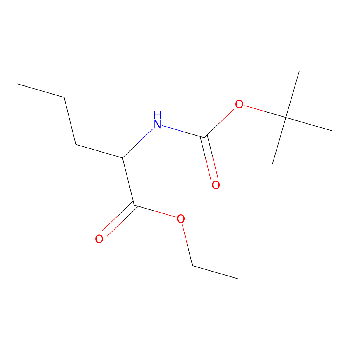 N-Boc-L-Norvaline ethyl ester molecular structure, CAS 1187550-23-7