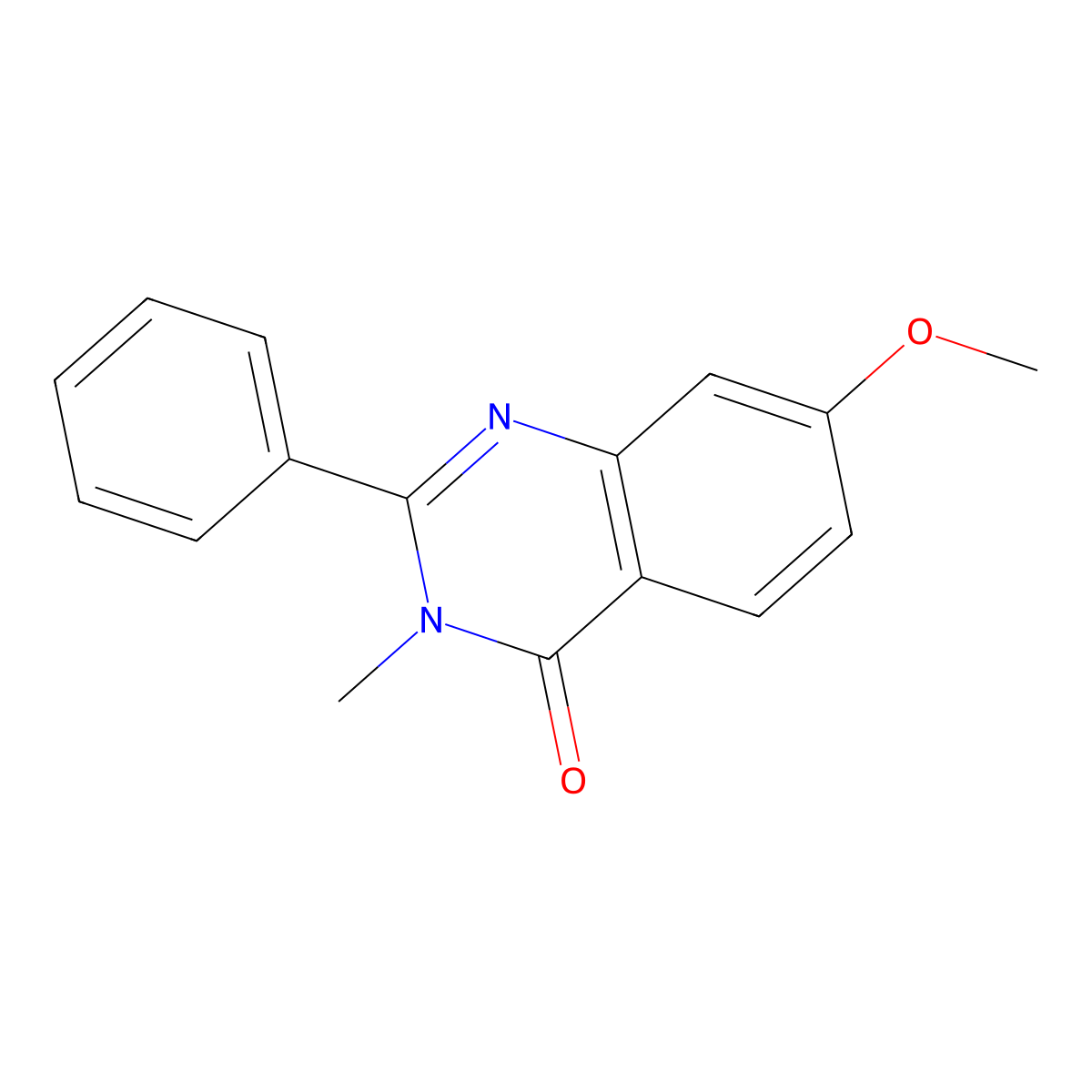 7-methoxy-3-methyl-2-phenylquinazolin-4(3H)-one molecular structure, CAS 1187568-16-6