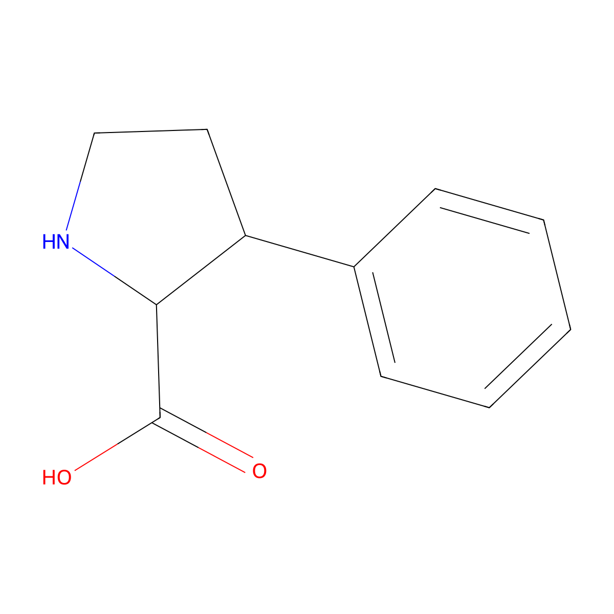 3-Phenylproline molecular structure, CAS 118758-48-8