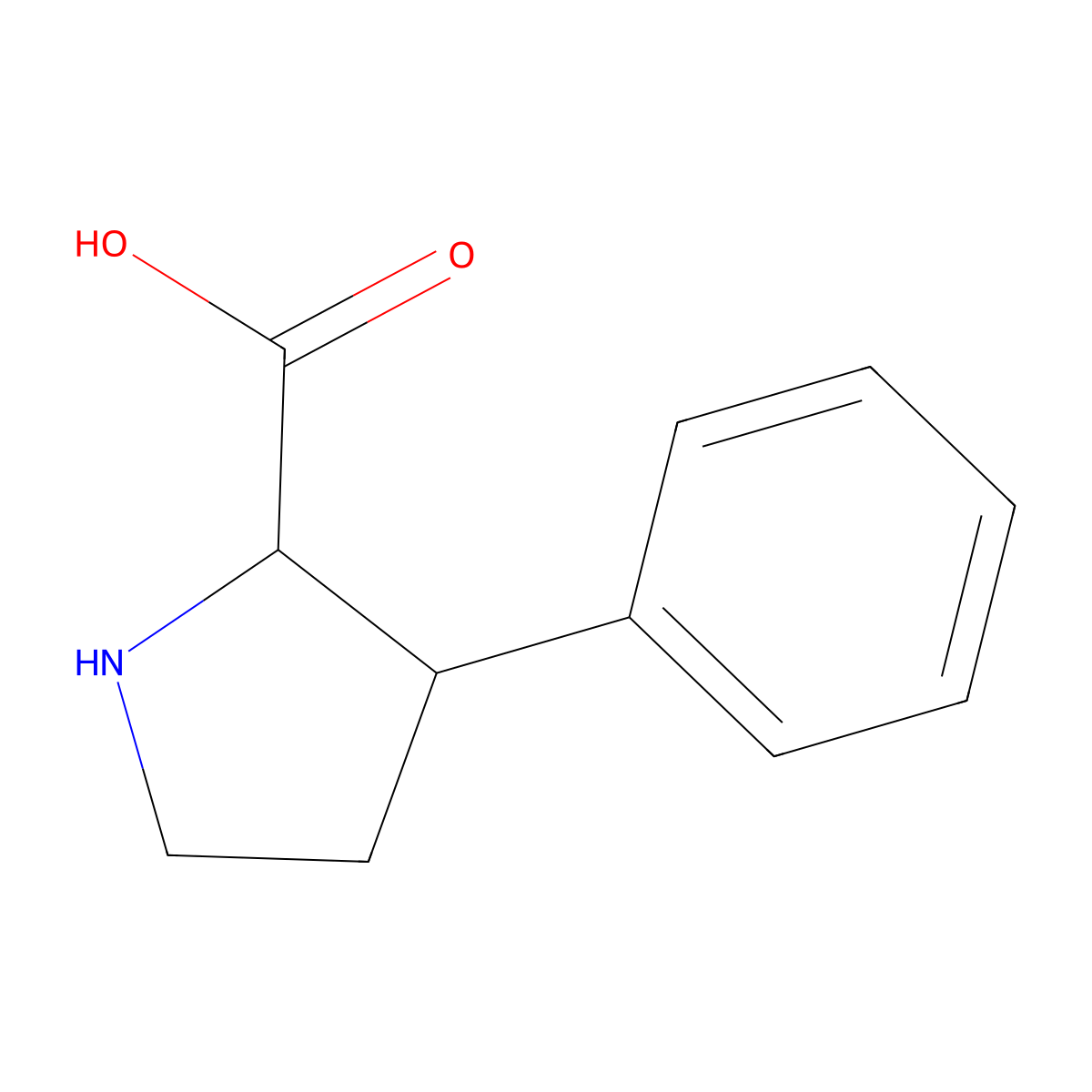 3-Phenylproline molecular structure, CAS 118758-48-8